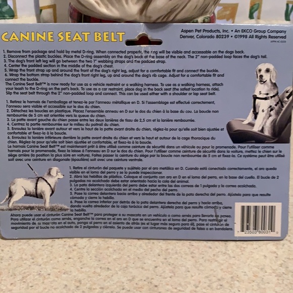 ASPEN PET Canine Seat Belt for SMALL dogs … - Picture 3 of 13